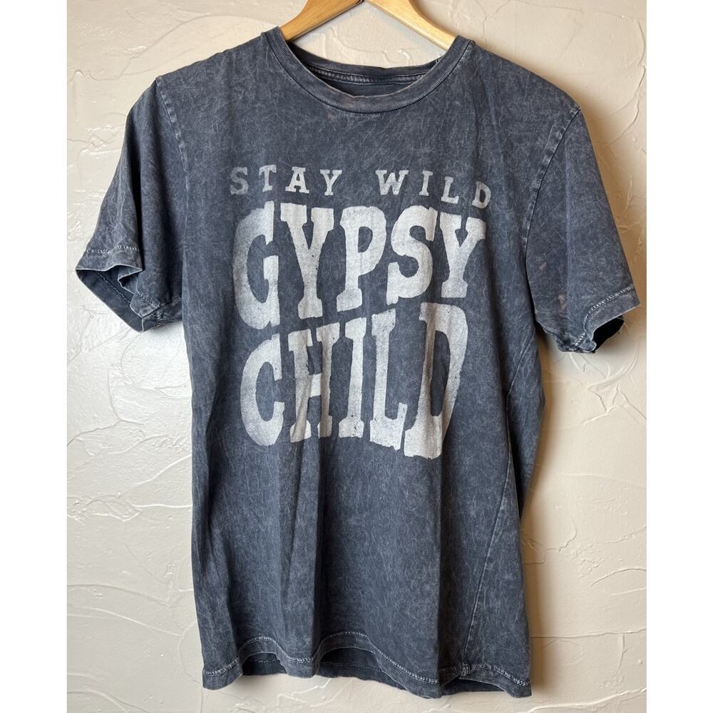 Lotus Fashion Stay Wild Gypsy Child Graphic Boho Tee Shirt Women’s Sz Small
